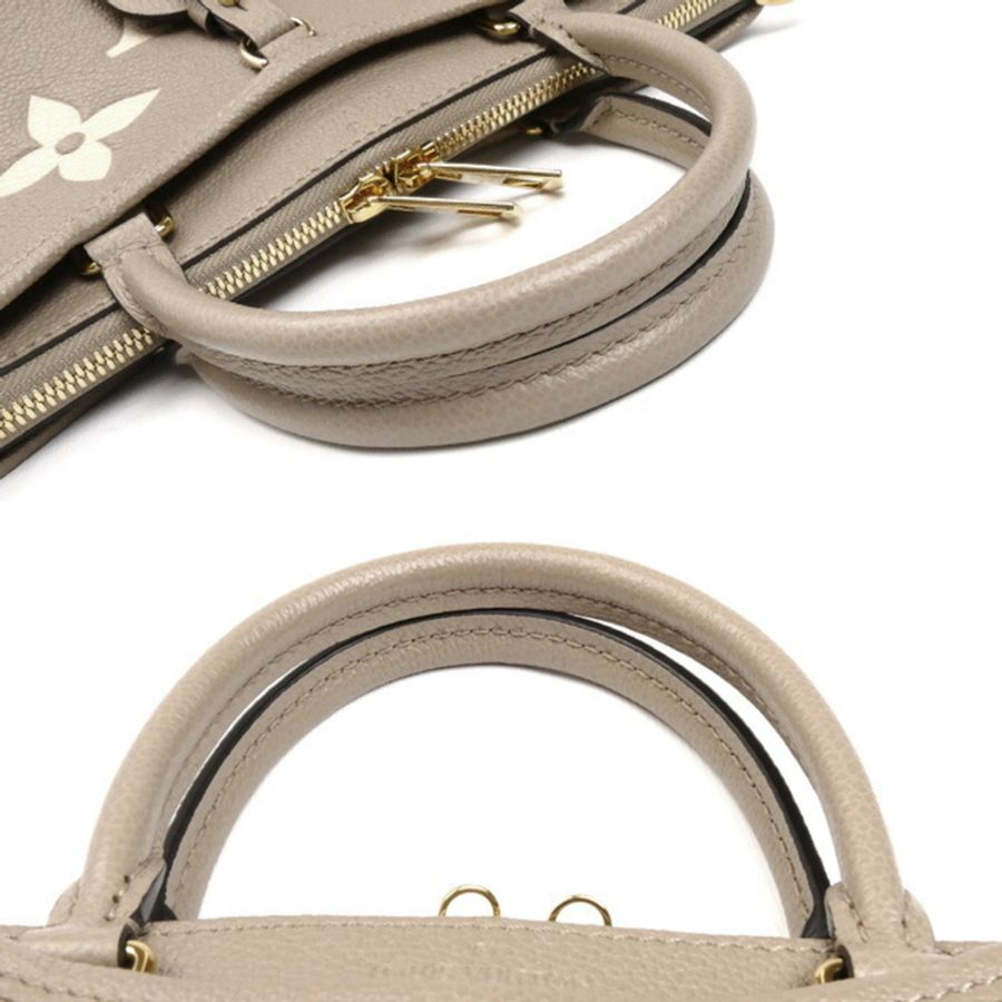 LOUIS VUITTON Trianon PM 雙色雙肩包,Monogram Empreinte 米色,M46585,女士-4