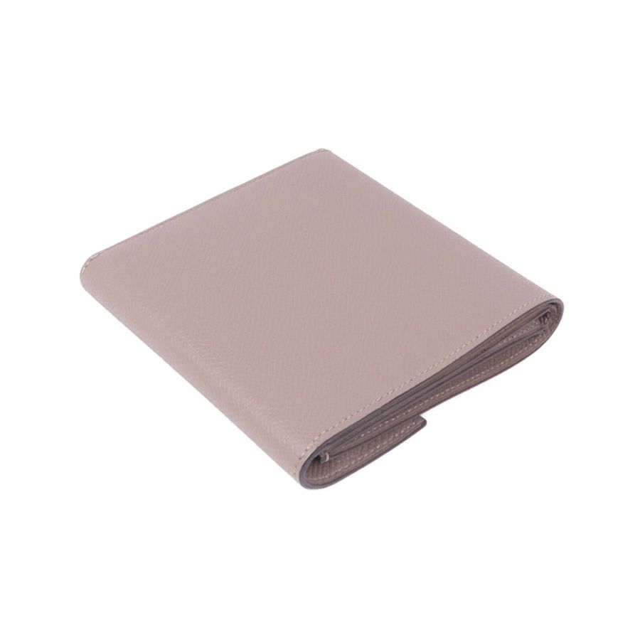 HERMES 【激減優惠】Epsom皮革Clic Wallet銀扣錢包Etoupe-4
