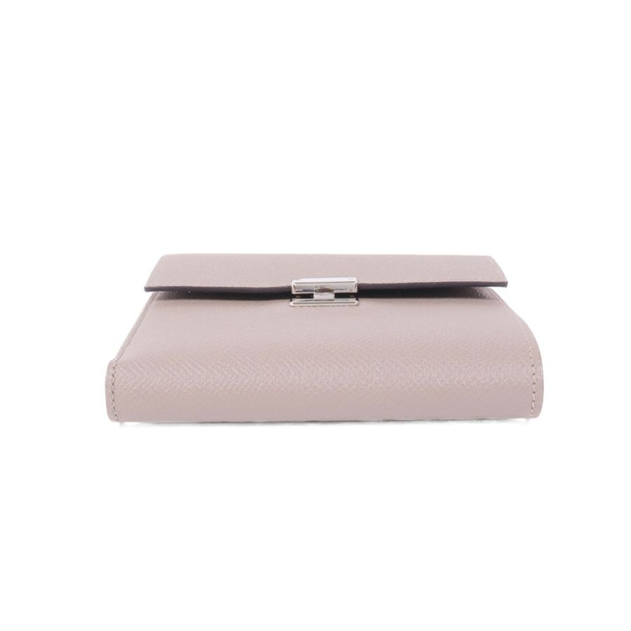 HERMES 【激減優惠】Epsom皮革Clic Wallet銀扣錢包Etoupe-5