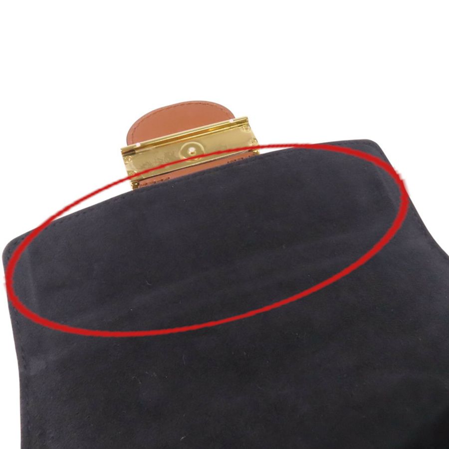 LOUIS VUITTON Monogram Reverse Mini Dauphine金扣肩背袋-15