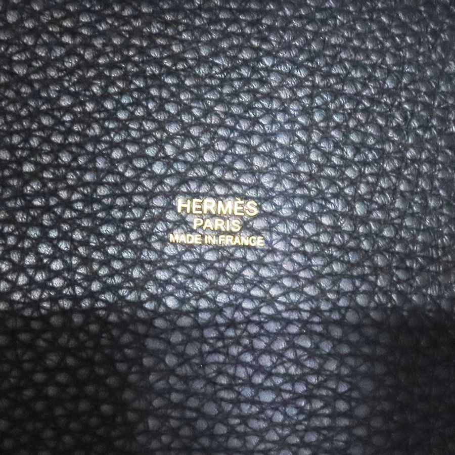 黑色 Taurillon牛皮 Picotin Lock 18 手提包 C刻 金扣【HERMES 愛馬仕】-5