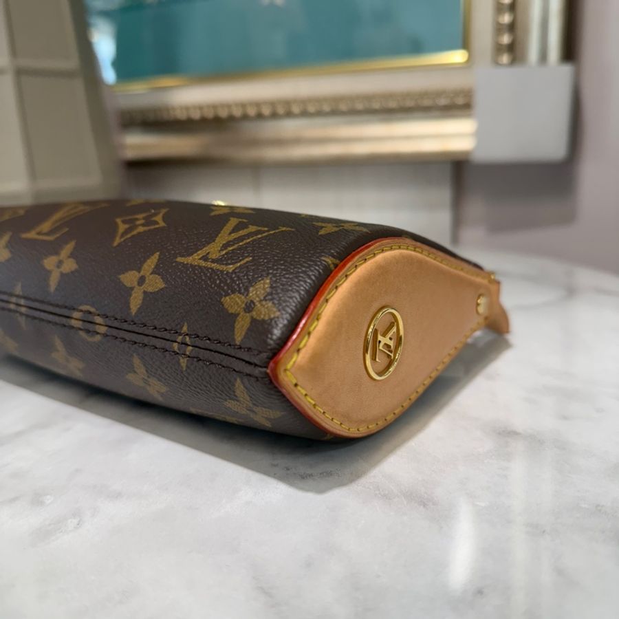 🌟新款麻將包🌟LV 原花Pochette Tirette金釦手提肩斜背麻將包M12859-4