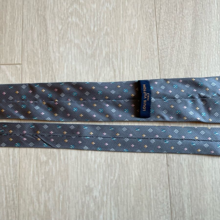 LV Louis Vuitton 藍色老花領帶 👔-10