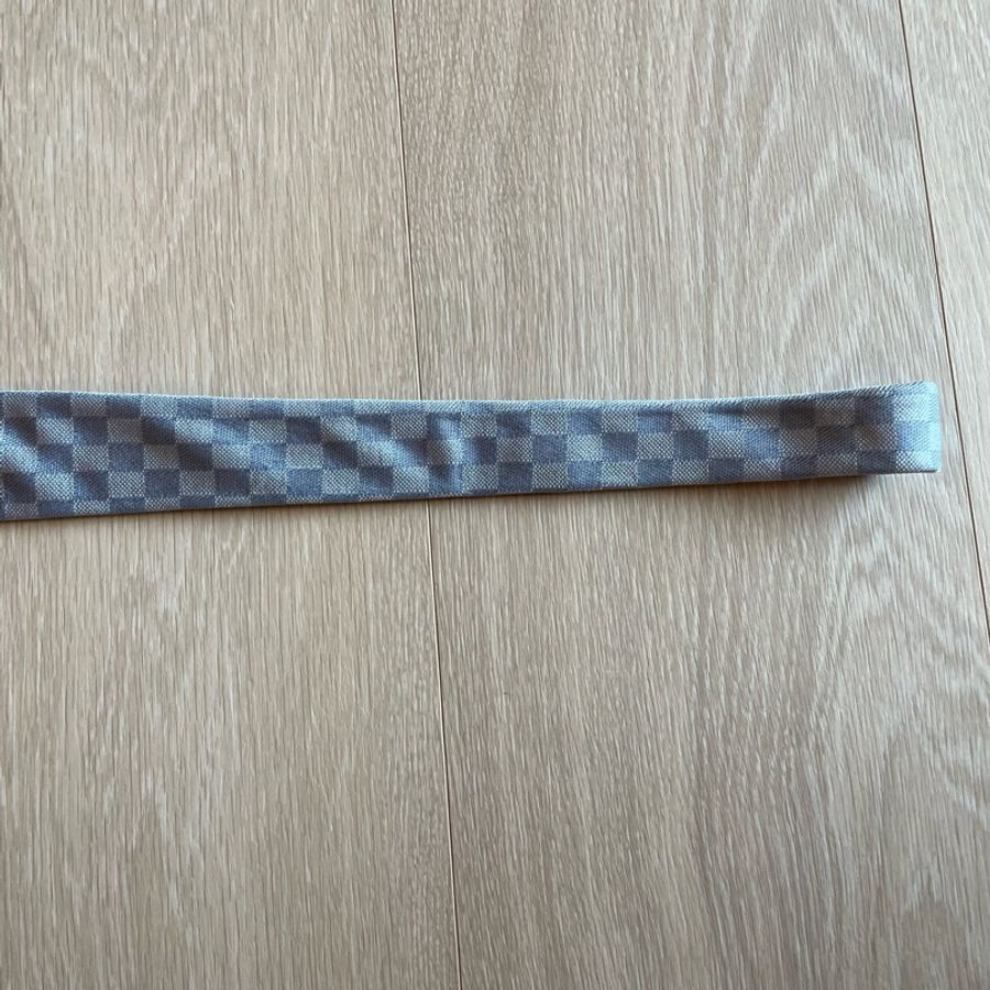 LV Louis Vuitton Damier 藍色棋盤格領帶 👔-7