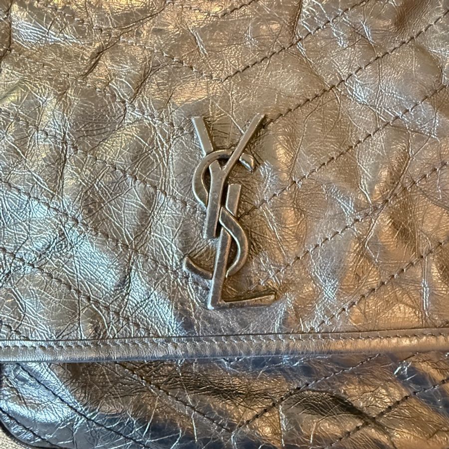 YSL 中號Nik 復古牛皮鏈包 專櫃正品-25