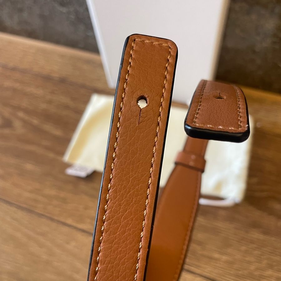 Loewe 皮質手提背帶-10