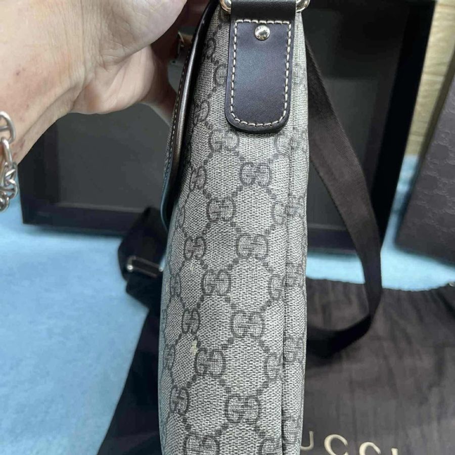 💥Gucci 防水 PVC 223666下蓋掀蓋磁釦 斜背包/郵差包（中性款）💥-13