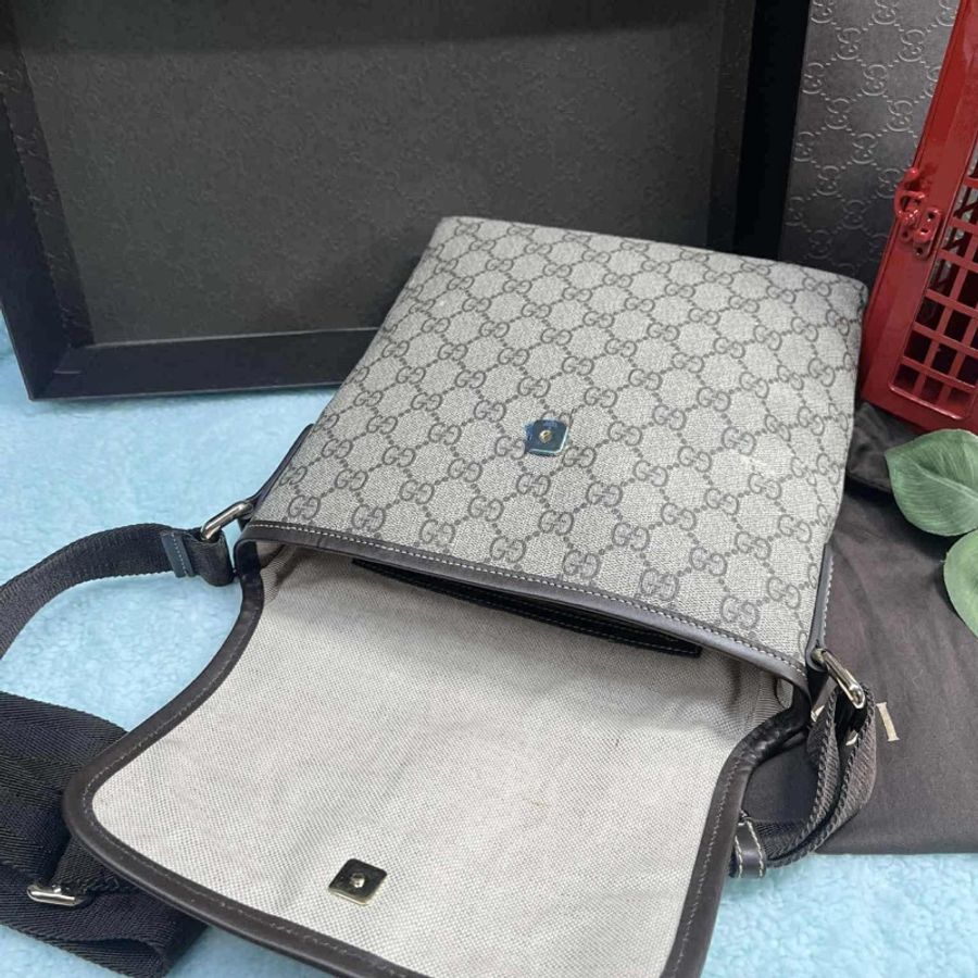 💥Gucci 防水 PVC 223666下蓋掀蓋磁釦 斜背包/郵差包（中性款）💥-27