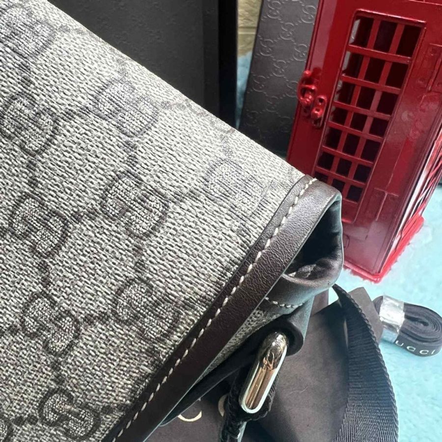 💥Gucci 防水 PVC 223666下蓋掀蓋磁釦 斜背包/郵差包（中性款）💥-47