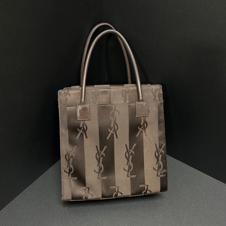 (極新🆕) YSL 黑老花 經典字體 手提+肩背包 專櫃73000!-9