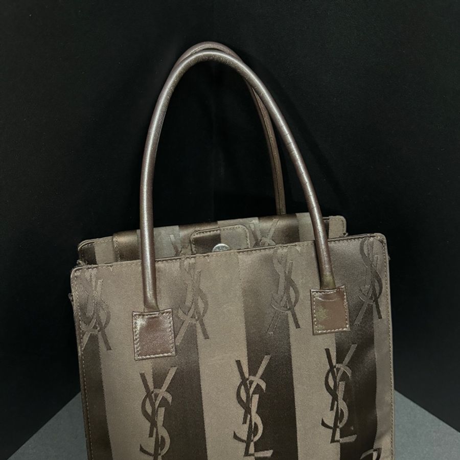 (極新🆕) YSL 黑老花 經典字體 手提+肩背包 專櫃73000!-13