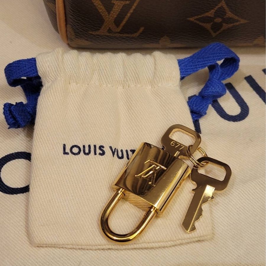 Louis Vuitton Speedy 20 老花 芯片款 有盒有套  奶茶色背帶-16