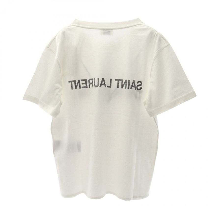SAINT LAURENT PARIS 反向logo T卹 665234Y37AW9744M 純棉 #M 新款 女款-1