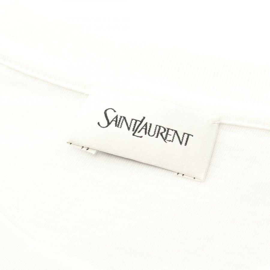 SAINT LAURENT PARIS 反向logo T卹 665234Y37AW9744M 純棉 #M 新款 女款-2