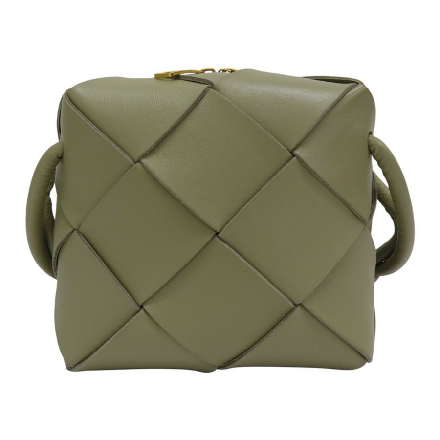 綠色羊皮卡帶肩背 701915【BOTTEGA VENETA BV 寶緹嘉】 701915-1