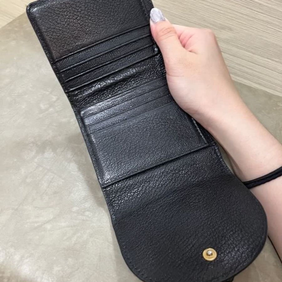 出清 SEE BY CHLOE HANA系列山羊皮翻蓋短夾|100%原廠-4