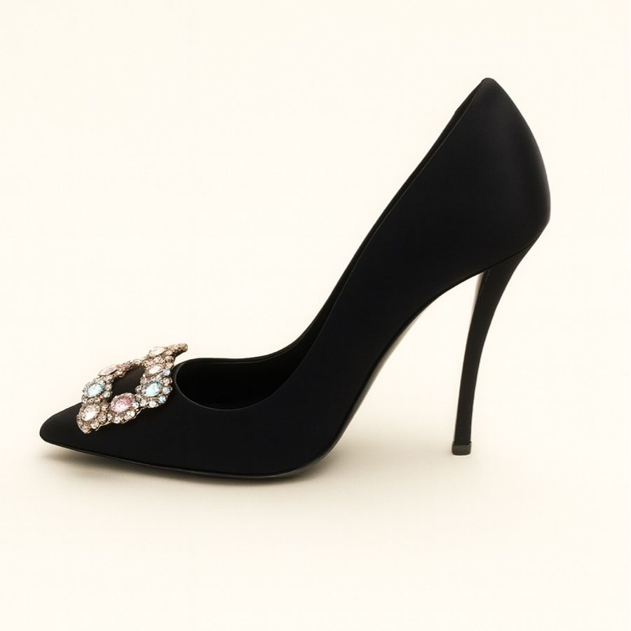 Roger Vivier Efflorescence 多彩水晶緞面高跟鞋（全新／原盒）-1