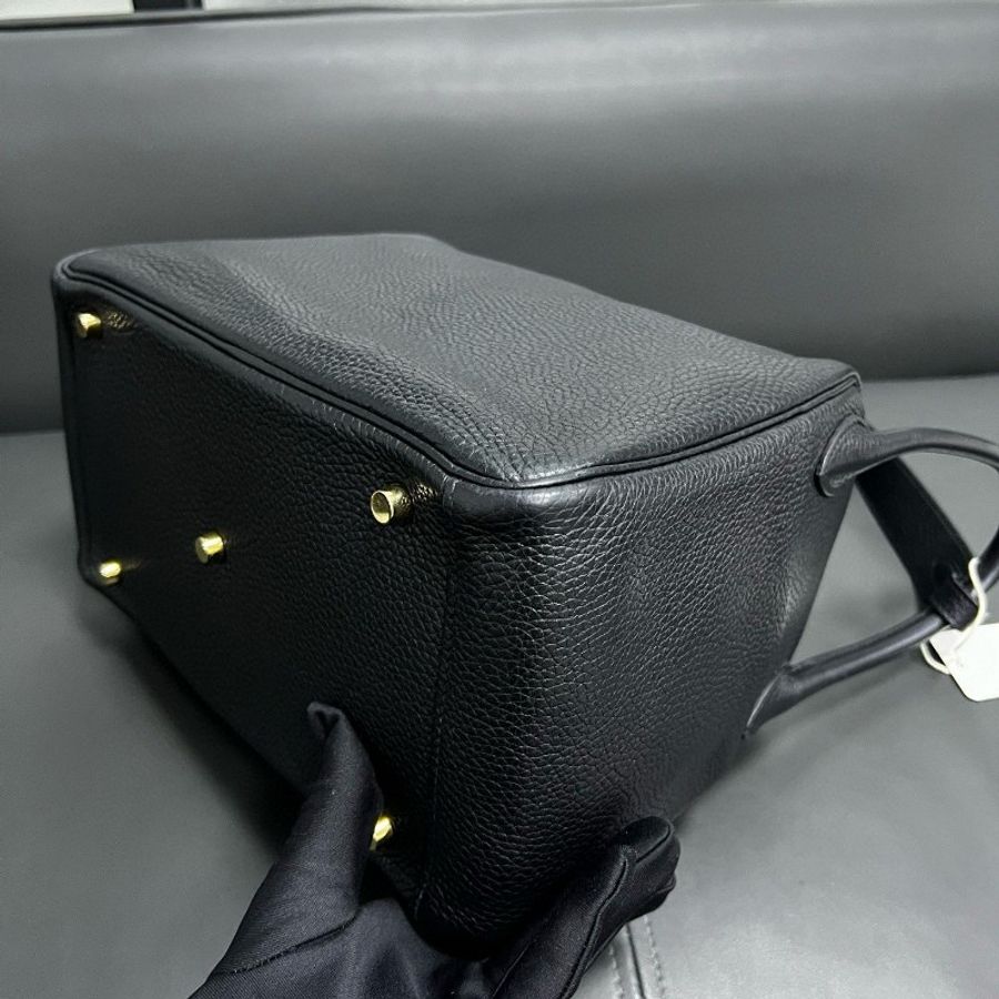 Hermes Lindy30 黑色金扣-11