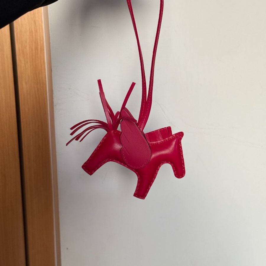 全新 hermes Rodeo 桃紅 飛馬 PM Framboise-0