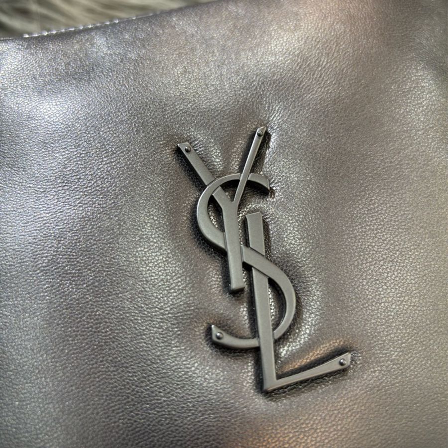 YSL 819279 NIKI 黑色 全皮 滑面 雙拉鍊 斜背包 相機包 方塊包 巧克力包 肩背包 側背包-5
