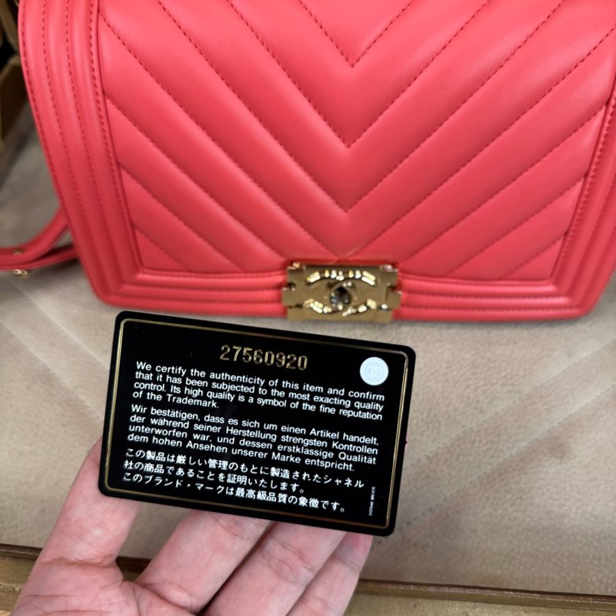 CHANEL 粉紅橘山形BOY25金鏈包🧡🩷包況極新-25
