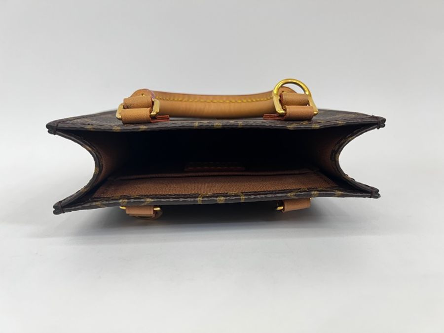 LV 原花金釦Mini琴譜手提斜背包M69442-5