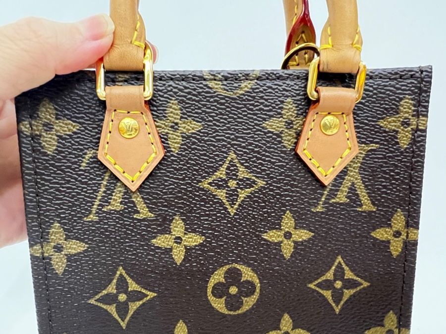 LV 原花金釦Mini琴譜手提斜背包M69442-15