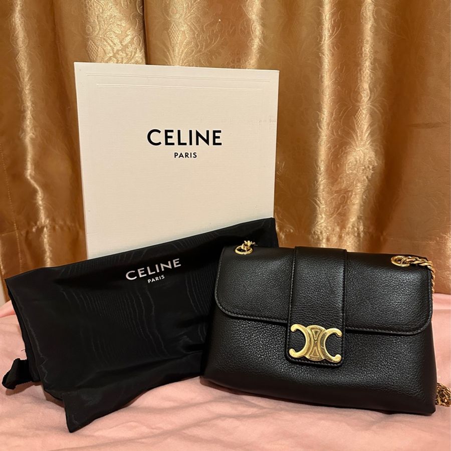 ［9成新］Teen Celine Victoire 柔軟牛皮革手袋-5