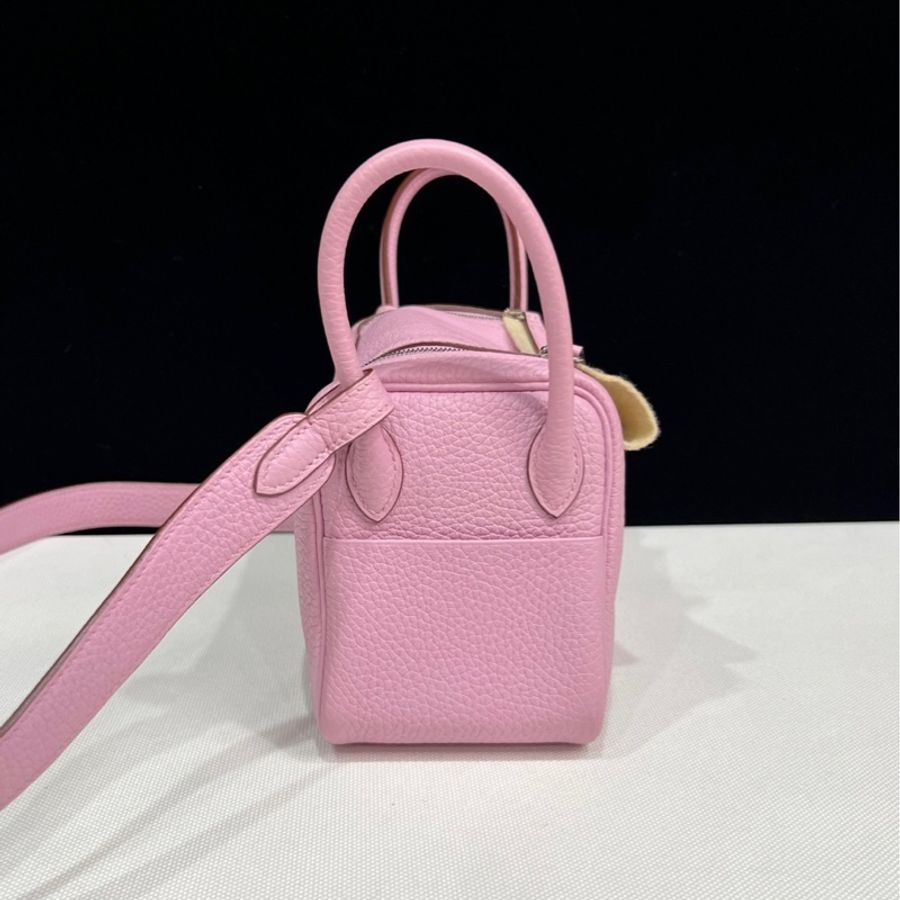 Hermes🌈Mini Lindy一代💗X9錦葵紫銀扣💗99新🌟TC皮🌟-1