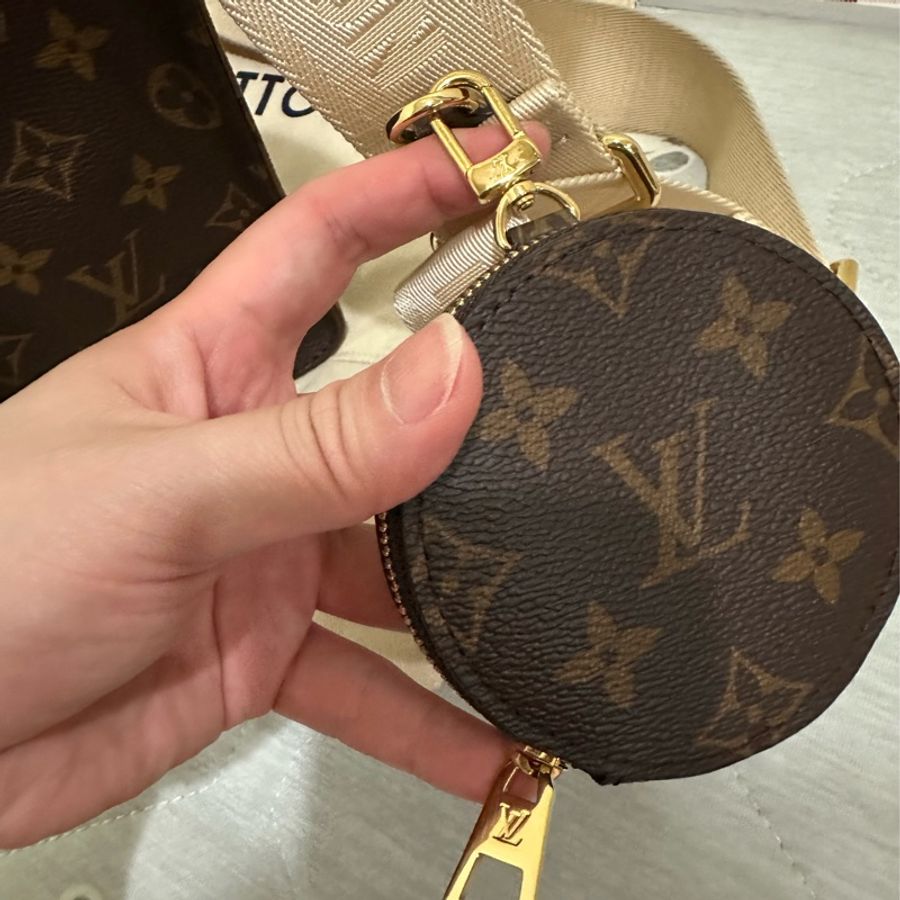 Louis Vuitton OnTheGo PM 手提 斜背包 棕色背袋 M46373 晶片款 附購買證明/防塵袋/收納箱/紙袋-11
