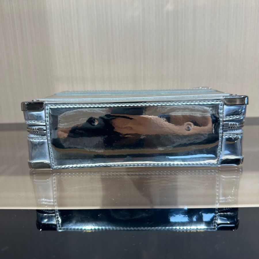 LOUIS VUITTON Handle Trunk经典老花镜面 小方包盒子包手提单肩斜挎包-3