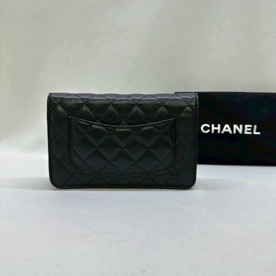 CHANEL WOC 黑金荔枝牛鏈帶包-1