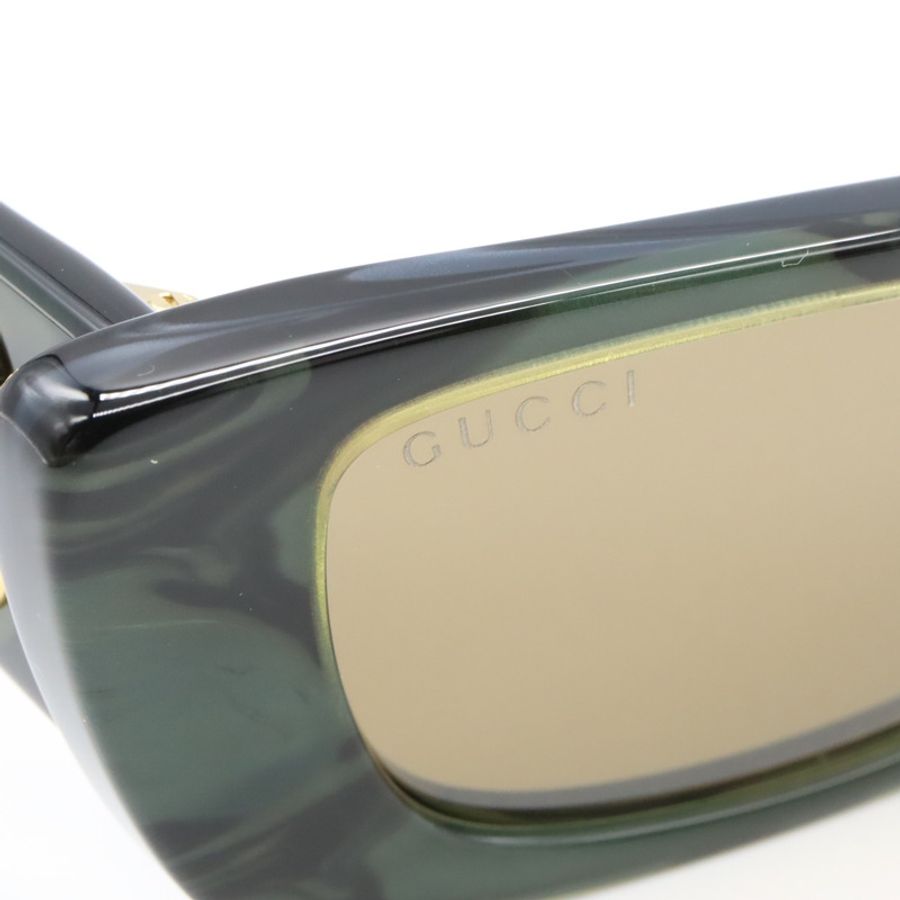 GUCCI 太陽眼鏡 GG0516S-014/INT/SUN 塑膠鎳綠 全新 男女通用-5