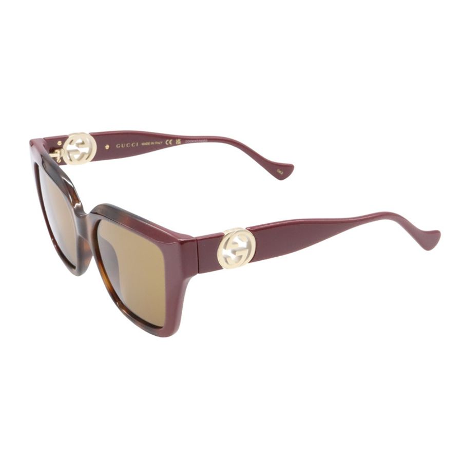GUCCI 太陽眼鏡 GG1023S-009/INT/SUN 醋酸纖維波爾多棕色 全新 男女通用-1