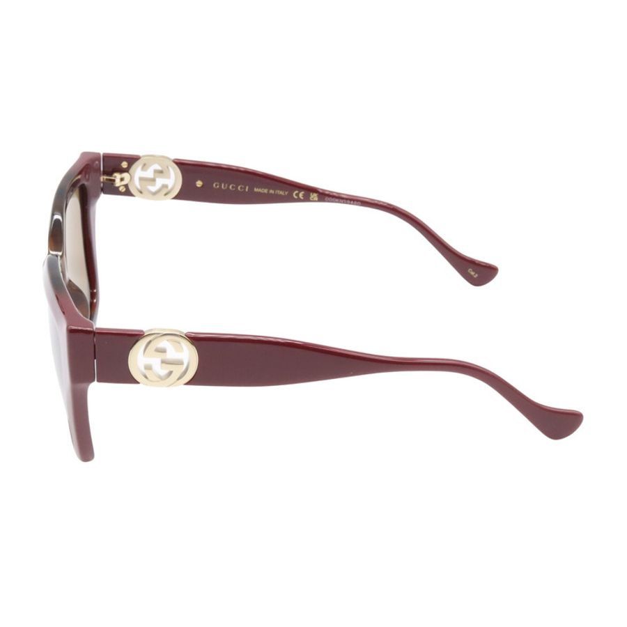 GUCCI 太陽眼鏡 GG1023S-009/INT/SUN 醋酸纖維波爾多棕色 全新 男女通用-2