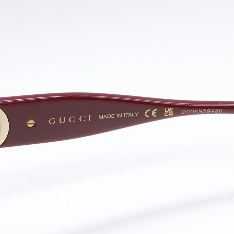 GUCCI 太陽眼鏡 GG1023S-009/INT/SUN 醋酸纖維波爾多棕色 全新 男女通用-3