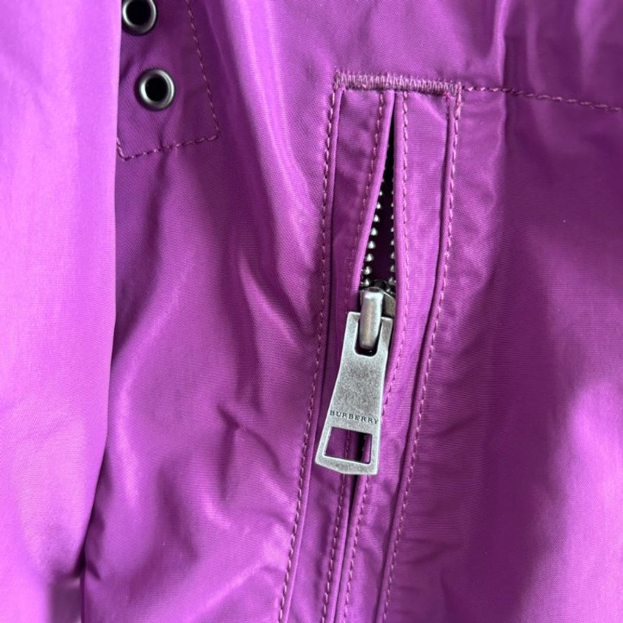 ::BURBERRY:: 紫色立領風衣外套 戶外OUTDOOR 登山外套-4