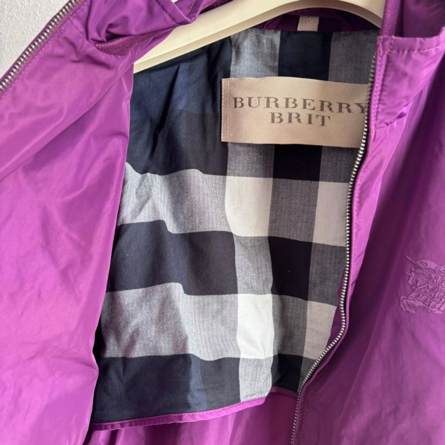 ::BURBERRY:: 紫色立領風衣外套 戶外OUTDOOR 登山外套-27