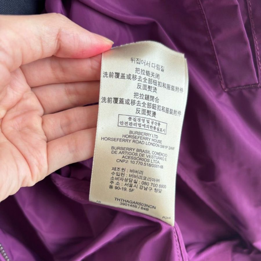 ::BURBERRY:: 紫色立領風衣外套 戶外OUTDOOR 登山外套-34