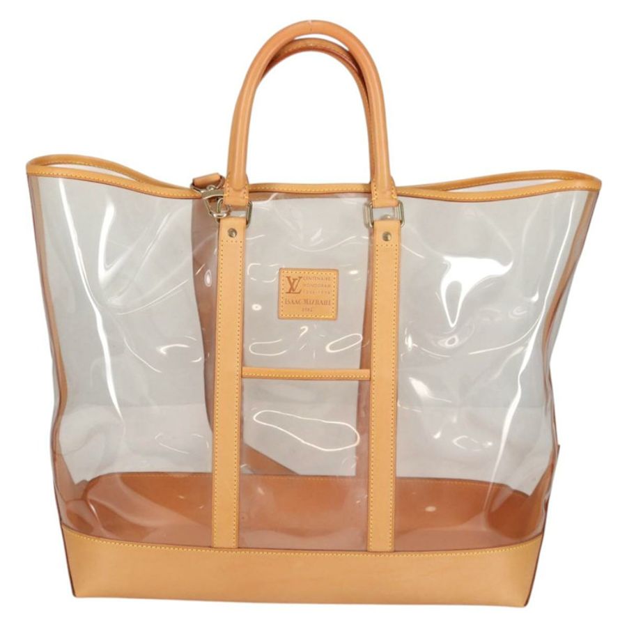 【日本直送】路易威登 Isaac Mizrahi 托特包 透明乙烯基皮革 M99027 正品 ki5924M-1
