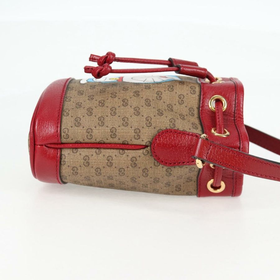 【日本直送】GUCCI Micro GG Supreme Doraemon 聯名手提包 PVC 米色 647801 正品 138992A-3