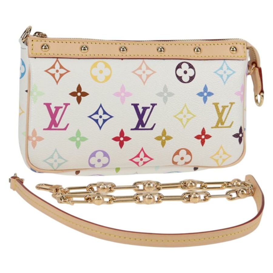 【日本直送】路易威登 Monogram Multicolor LV × TM Pochette 手拿包 M13404 Auth 138997S-0