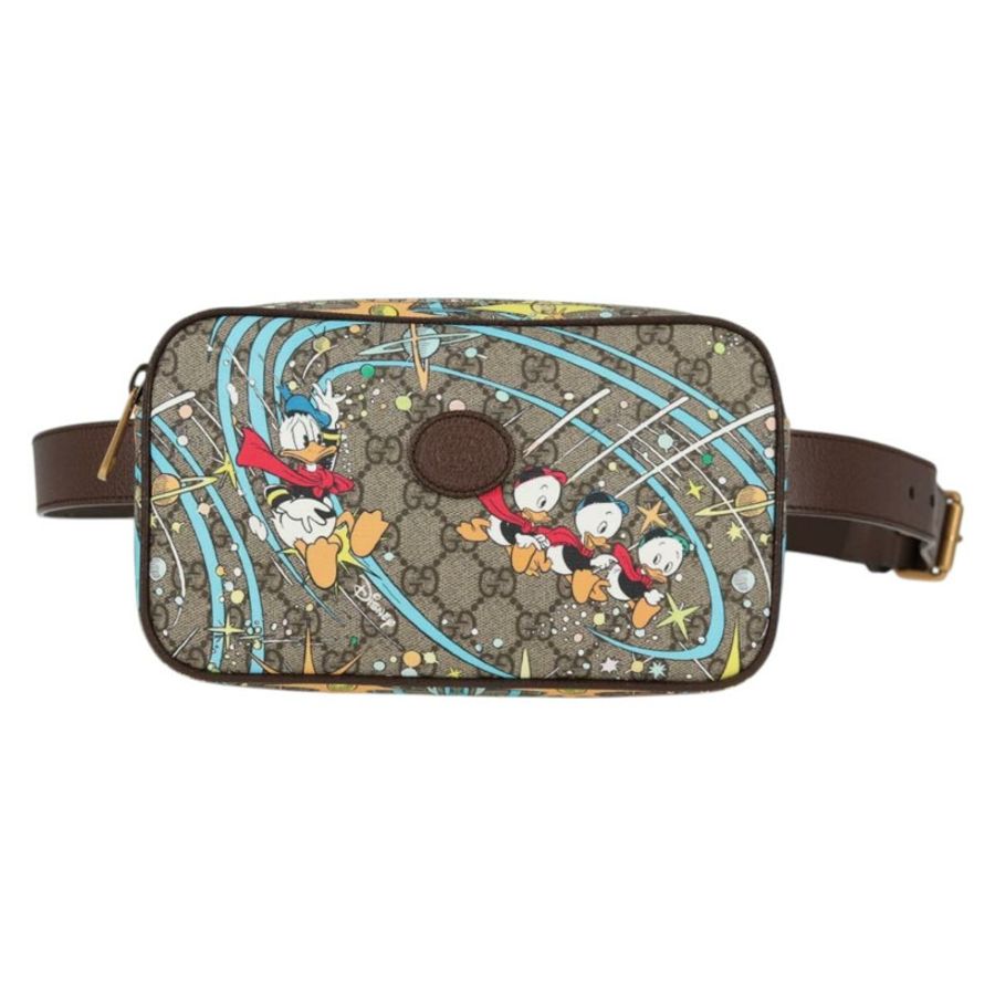 【日本直送】GUCCI GG Supreme Disney 聯名腰包 PVC 米色 602695 正品 138991A-12