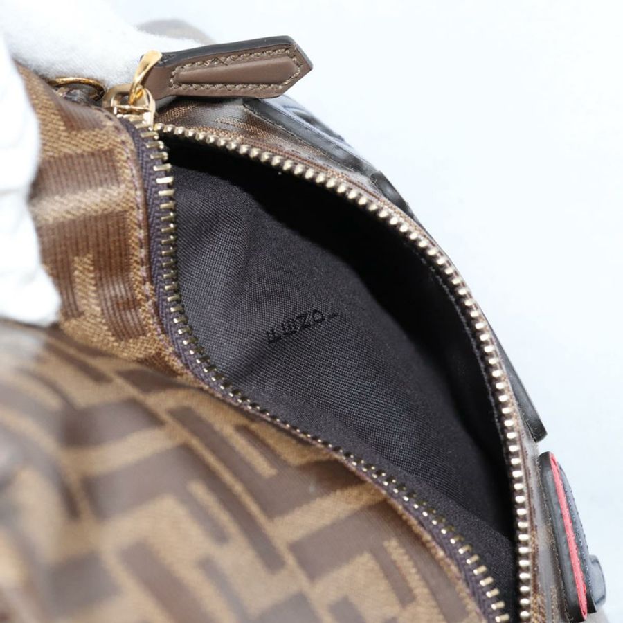 【日本直送】FENDI Zucca 背包 PVC FILA 合作款棕金正品 BA4876-21