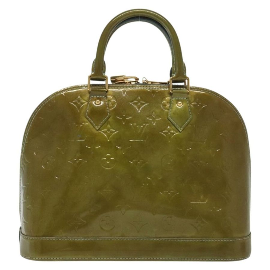 【日本直送】路易威登 Monogram Vernis Alma PM 手提包 Veil Olive M91582 LV Auth 139401-1