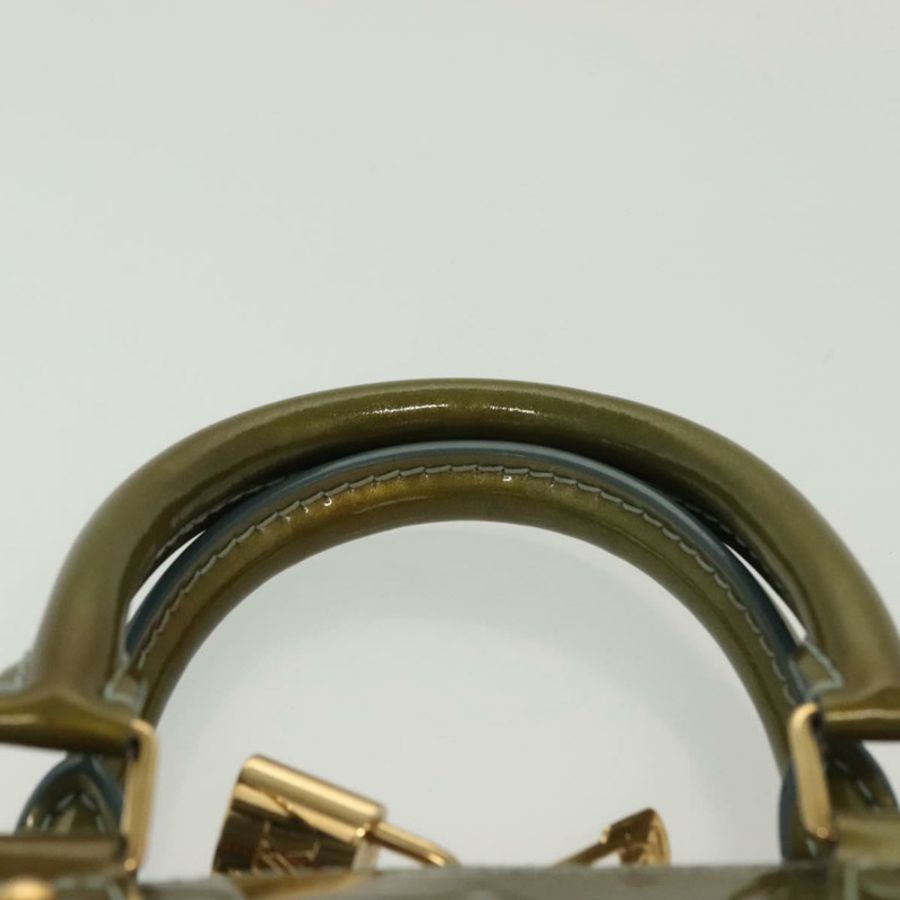 【日本直送】路易威登 Monogram Vernis Alma PM 手提包 Veil Olive M91582 LV Auth 139401-13
