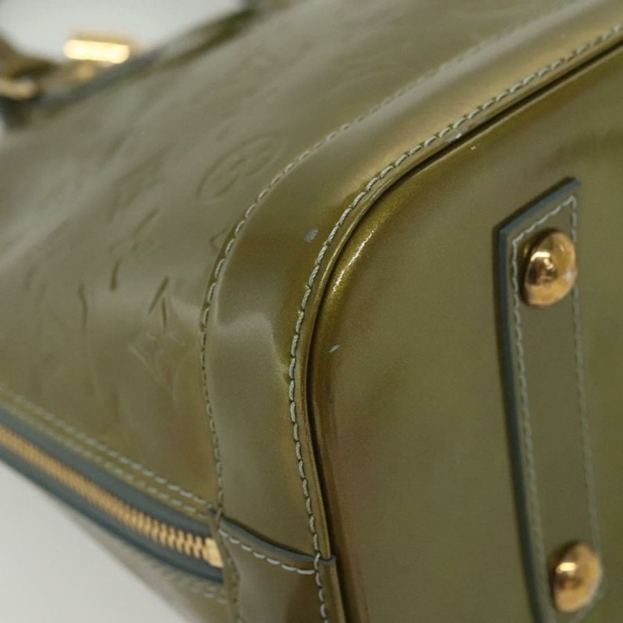 【日本直送】路易威登 Monogram Vernis Alma PM 手提包 Veil Olive M91582 LV Auth 139401-14