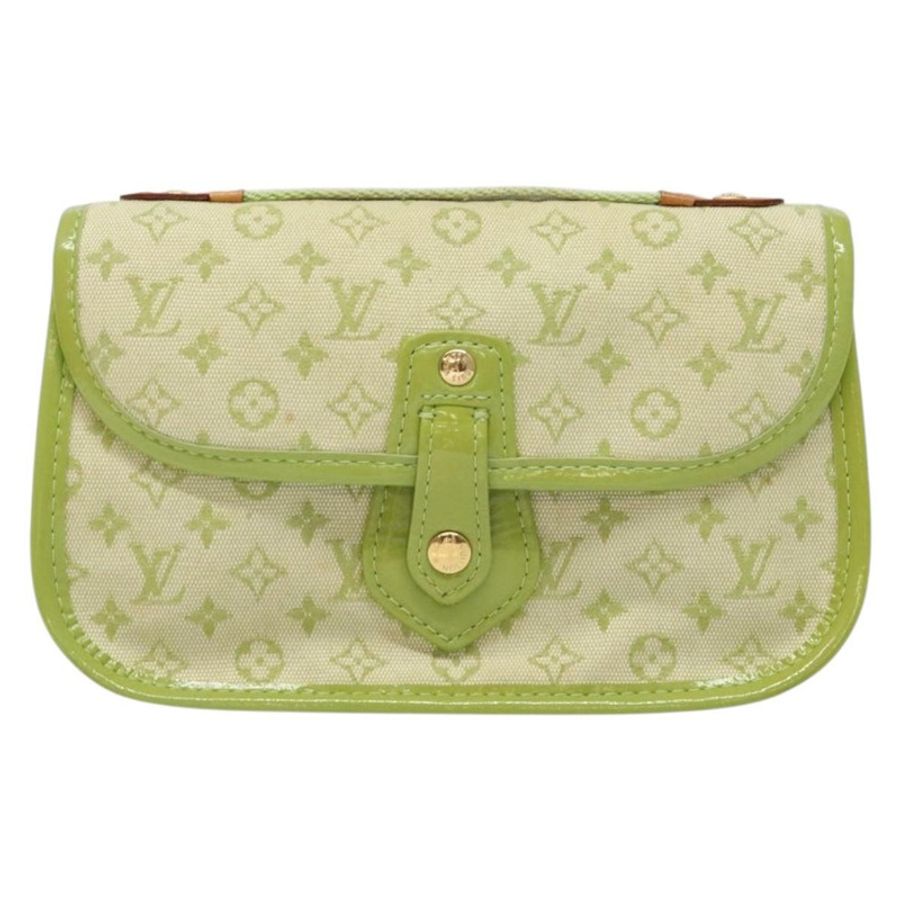【日本直送】路易威登 Monogram Mini Trousse Marie Kate 手拿包 綠色 M92935 正品 139984V-12