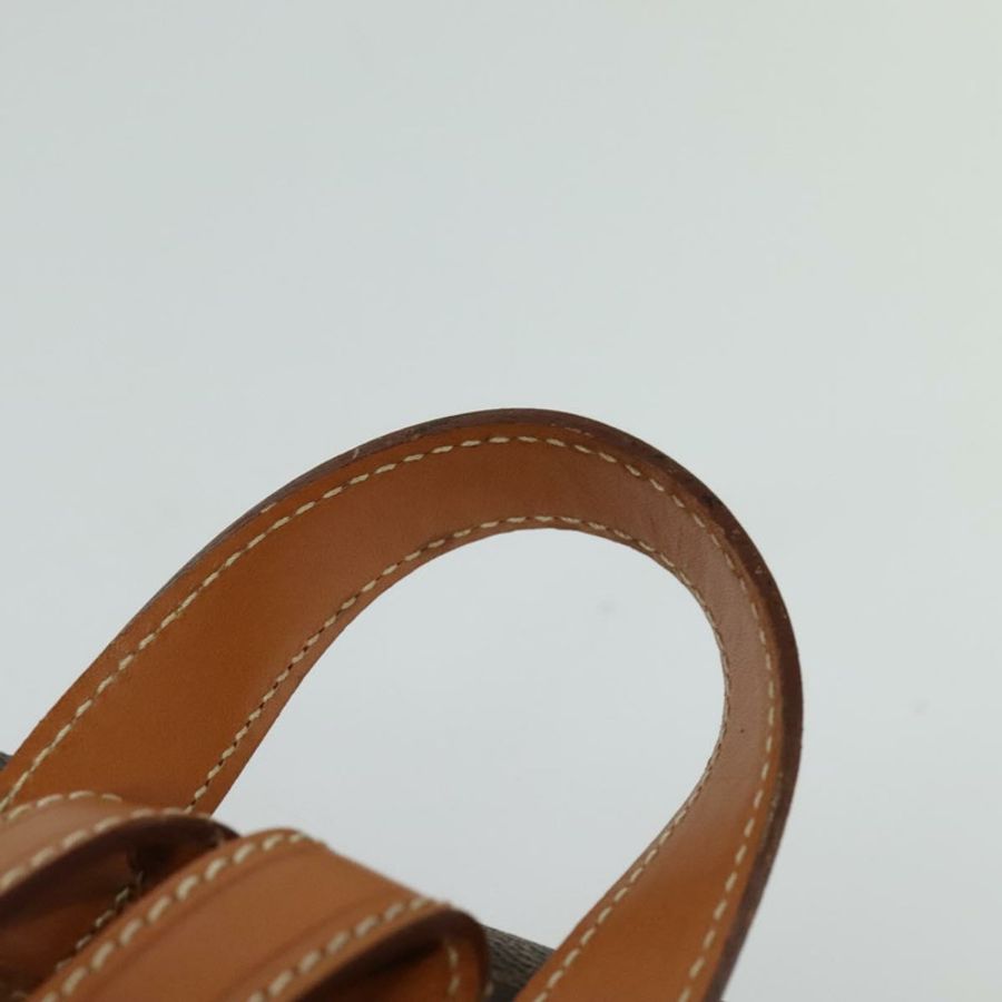 【日本直送】CELINE Macadam帆布雙肩包 PVC皮革 棕色 金色 正品 yk19307-13