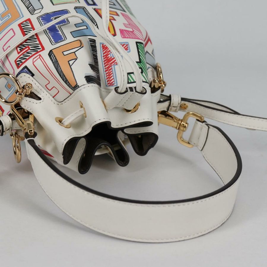 【日本直送】FENDI Zucca帆布迷你Montrezor手提包 2way Multicolor Gold Auth yk19350M-5